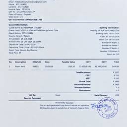 After - Hotel Invoice Date Edit