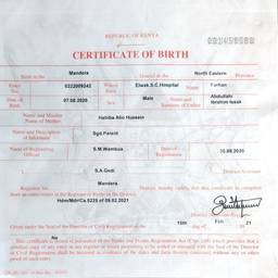Before - Birth Certificate Name Change