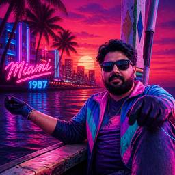 After - 80s Synthwave Photo Edit