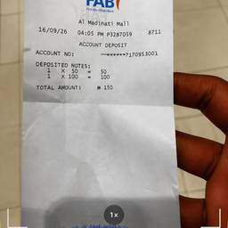 Receipt Camera Screenshot