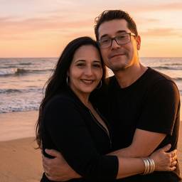 After - Couple Beach Photo AI
