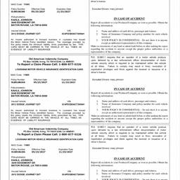 Insurance Card Date Change