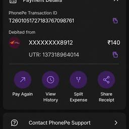 PhonePe Payment Date Edit