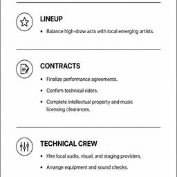 Event Production Planning Page