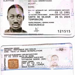 Residence Permit Name Edit