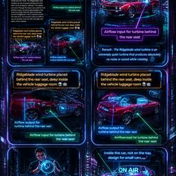Après - Infographie Technologie Voiture Cyberpunk