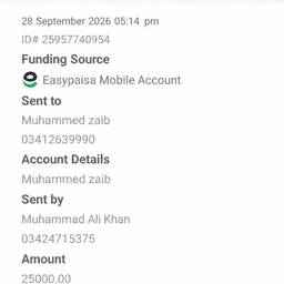 After - Easypaisa Payment Receipt Edit