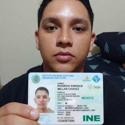 Selfie Holding Voter ID