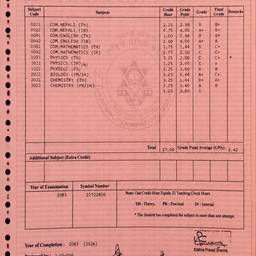 Edit Student Certificate Details