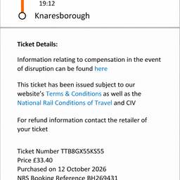 Train Ticket Number Edit