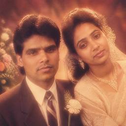 80s Wedding Anniversary Portrait