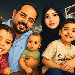 Cartoon Family Portrait