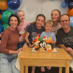 Before - Family Birthday Photo Enhanced