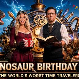 Steampunk Dinosaur Movie Poster