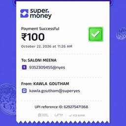 UPI Payment Receipt Edit