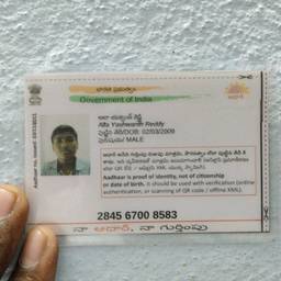Before - Aadhaar Card DOB Edit