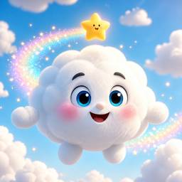 Pixar Cloud Mascot Design