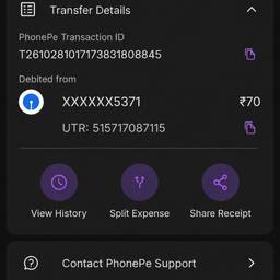 Después - Editar captura de pantalla de pago de PhonePe