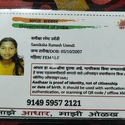 Aadhaar Card Year Edit