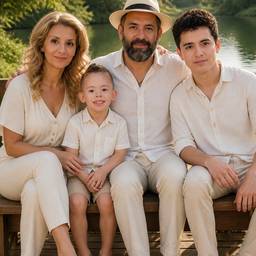 Family Lake Portrait