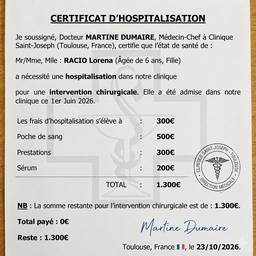 Medical Certificate Edit