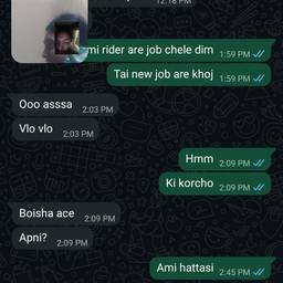 Antes - Editar data em captura de tela de chat