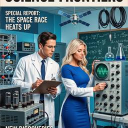 Retro Science Magazine Cover
