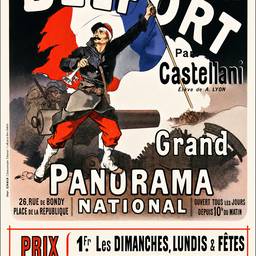 After - Vintage Circus Poster Restore
