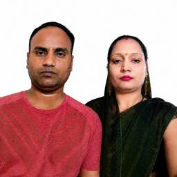 Couple Side-by-Side Portrait