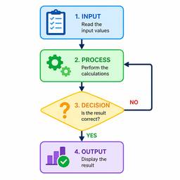 Flat Vector Flowchart Diagram