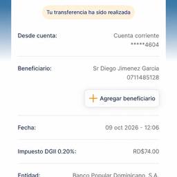 Bank Transfer Receipt Edit