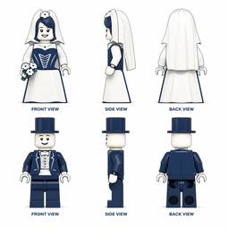 Lego Bride & Groom Turnaround