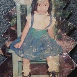 Avant - Photo d'Enfant Vintage Restaurée