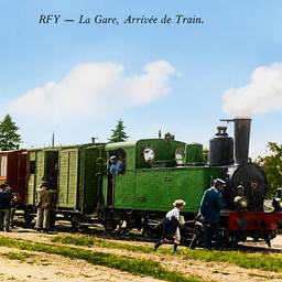 Colorize Vintage Train Photo