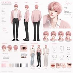 K-Pop Idol Character Sheet