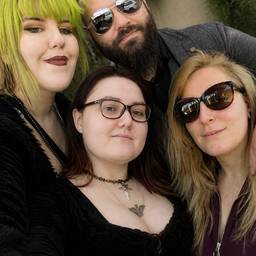 Four Friends Merged Selfie