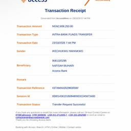 Bank Transfer Receipt Edit