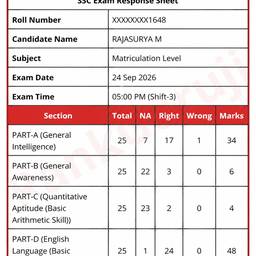 Exam Scorecard Marks Edit