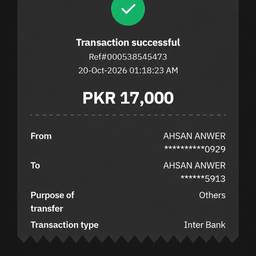 Before - Bank Transfer Screenshot Edit