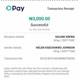 OPay Receipt Time Edit