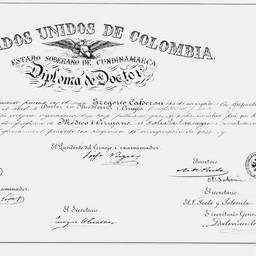 Después - Diploma colombiano restaurado