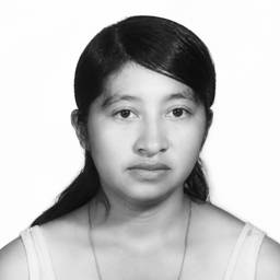 After - Black & White ID Photo