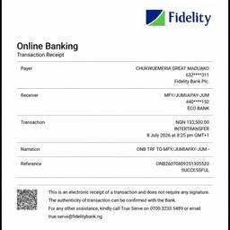 Après - Reçu Bancaire Modifiable