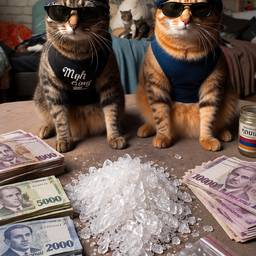 Avant - Mème de Chats Gangsters