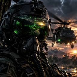 Vorher - Militärfoto Apache Bearbeitung