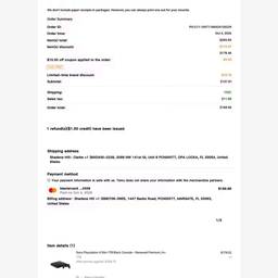 Before - Receipt Total Editor