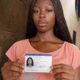 After - Holding My ID Card