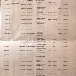 Bank Statement Text Edit