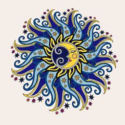 Sun and Moon Artwork