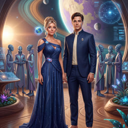 Interstellar Couple Portrait